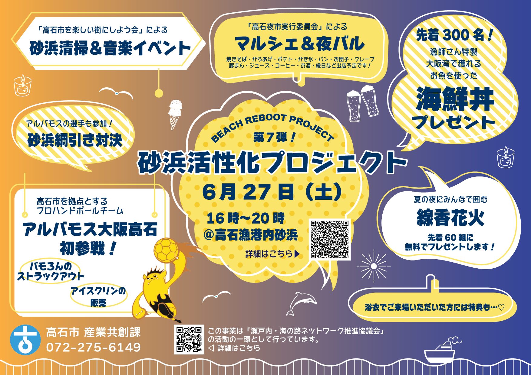 砂浜活性化プロジェクト第7弾チラシ