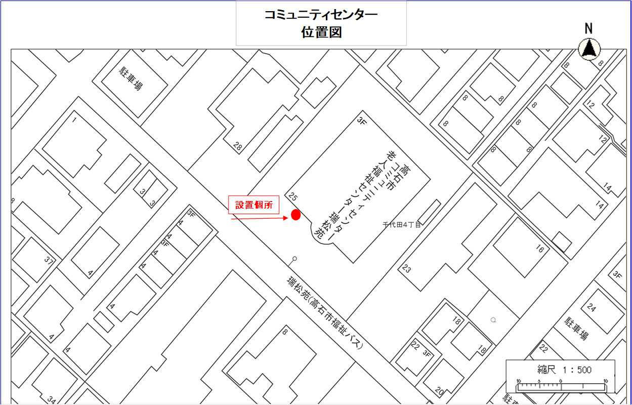 コミュニティセンター 位置図