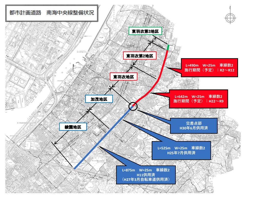 南海中央線整備状況
