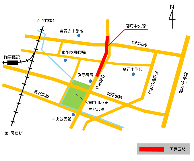 1.南海中央線（東羽衣地区）電線共同溝