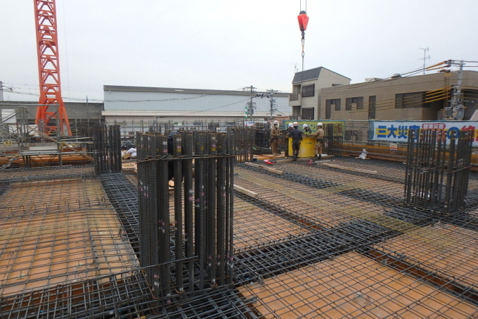 施設建築物2階梁スラブ配筋工事(平成30年2月)