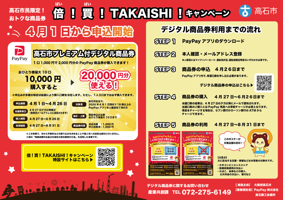 デジタル商品券チラシ
