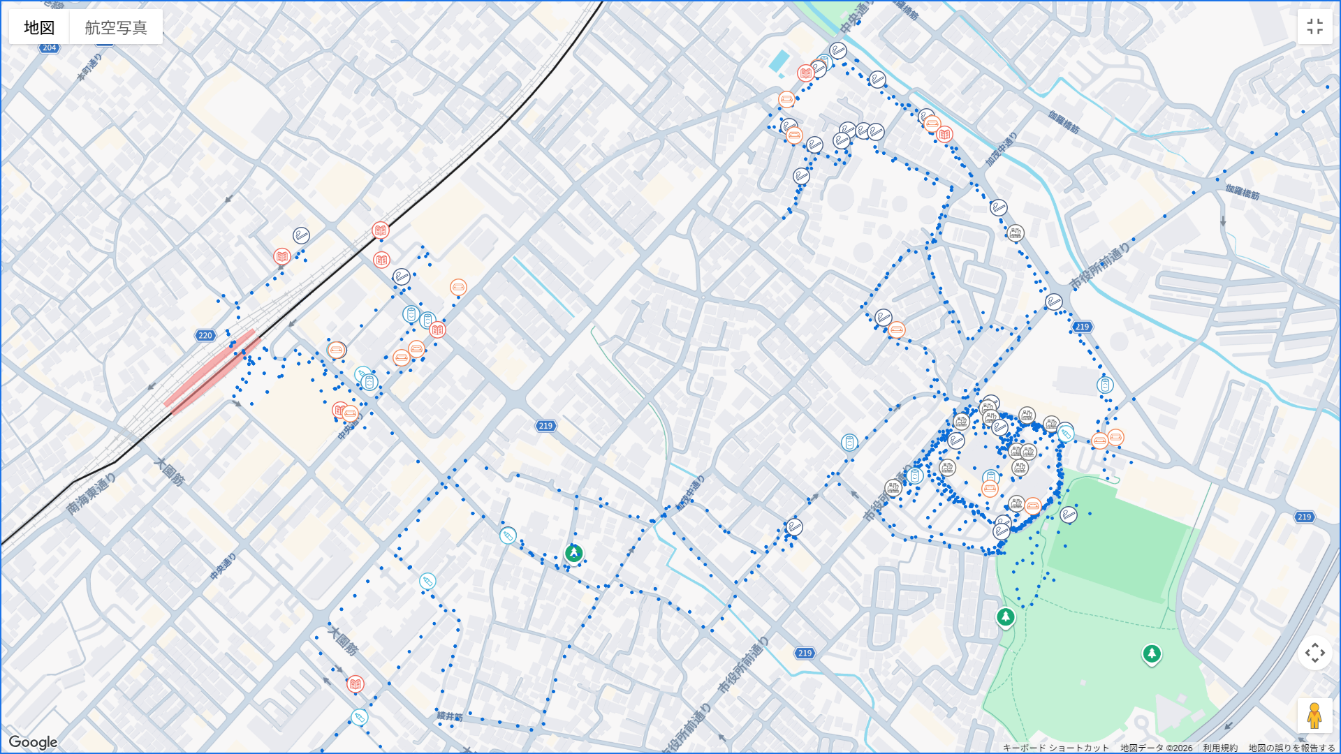 高石駅・市役所周辺