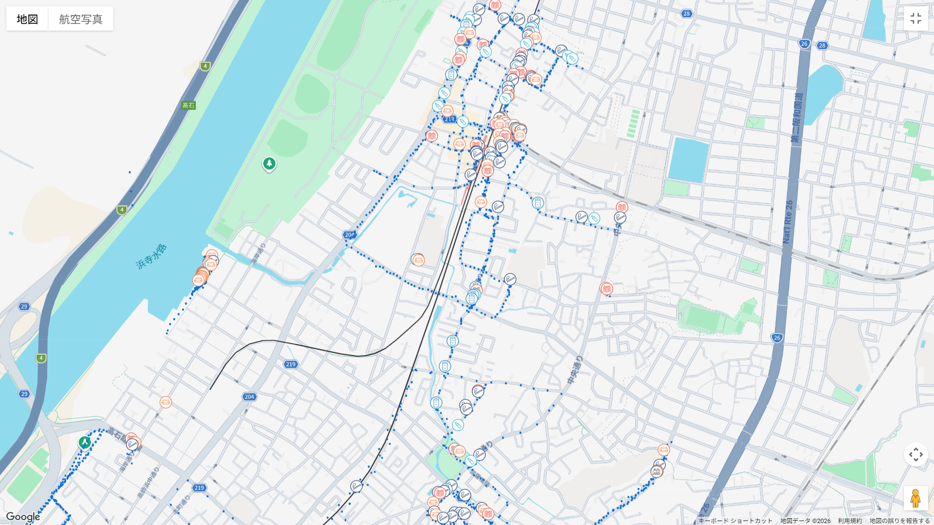 ごみゼロ　活動実績　羽衣駅